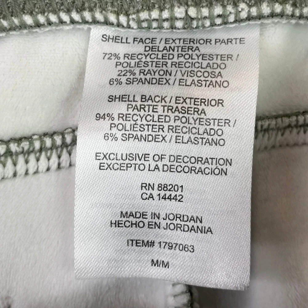 Mondetta Tracksuit Set Womens Large Green Heathered Fleece Zip Jacket Joggers